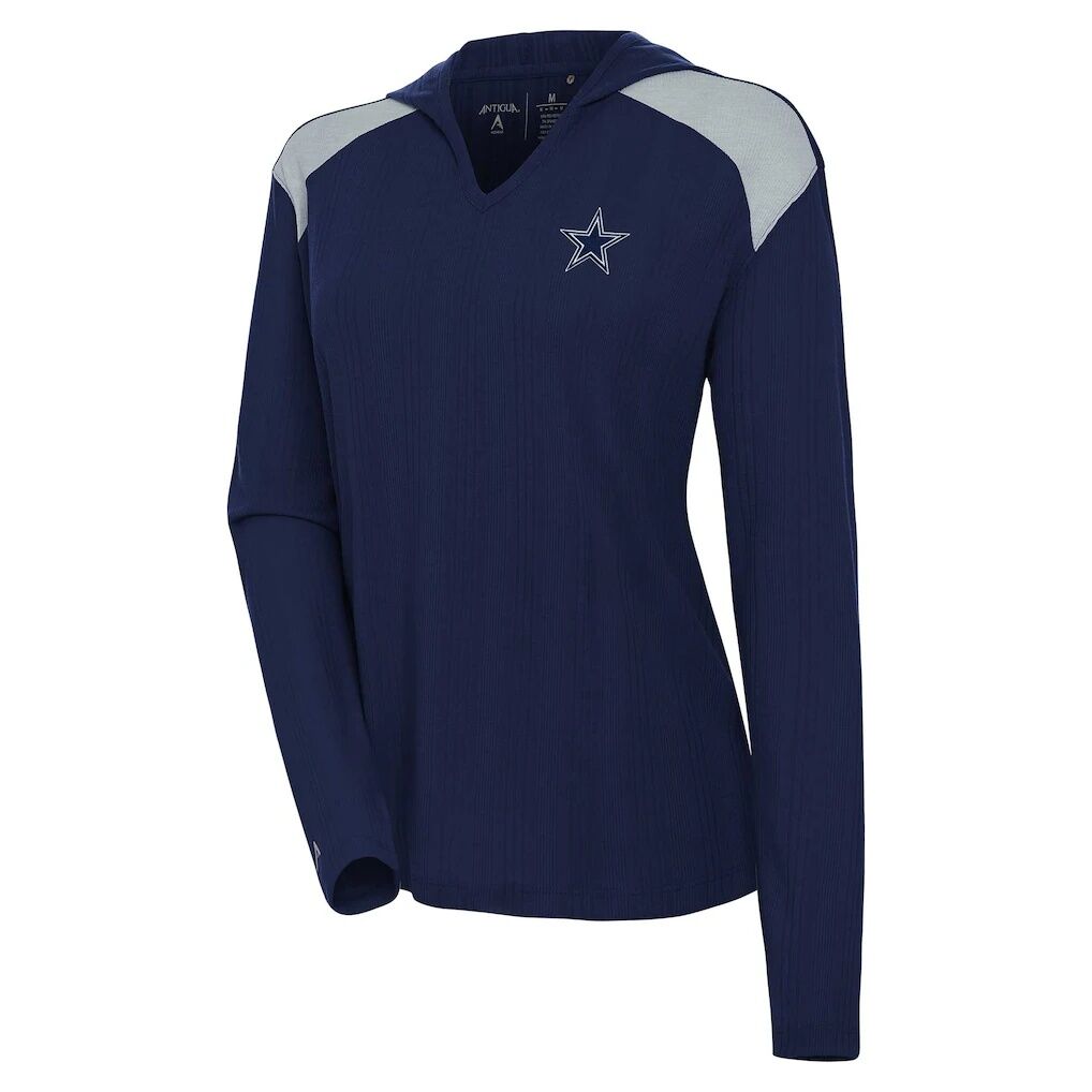 Dallas Cowboys Antigua Women's Opulent Long Sleeve Hoodie T-Shirt