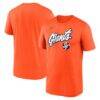 San Francisco Giants Nike 2025 City Connect Team Phrase Legend Performance T-Shirt - Orange - Front View