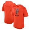 San Francisco Giants Nike Tri-Blend Hoodie T-Shirt - Orange - Front View
