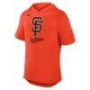 San Francisco Giants Nike Tri-Blend Hoodie T-Shirt - Orange - Side View
