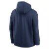 Atlanta Braves Nike Logo Club Fleece Hoodie - Navy - Side View