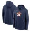 Houston Astros Nike Logo Club Fleece Hoodie - Navy - Front View