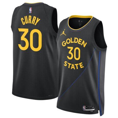 Stephen Curry Golden State Warriors Jordan Brand Unisex 2024/25 Swingman Jersey - Black - Front View