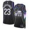 Lauri Markkanen Utah Jazz Jordan Brand Unisex 2024/25 Swingman Jersey - Black - Front View