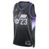 Lauri Markkanen Utah Jazz Jordan Brand Unisex 2024/25 Swingman Jersey - Black - Side View