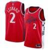 Kawhi Leonard LA Clippers Jordan Brand Unisex 2024/25 Swingman Jersey - Red - Back View
