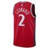 Kawhi Leonard LA Clippers Jordan Brand Unisex 2024/25 Swingman Jersey - Red - Detail View