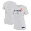 Houston Astros Nike Women's 2025 City Connect Authentic Collection Velocity Dri-FIT T-Shirt - White - Detail View