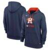 Houston Astros Nike Women's Authentic Collection Therma-FIT Hoodie - Navy - Front View