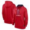 Los Angeles Angels Nike Women's Authentic Collection Therma-FIT Hoodie - Red - Front View