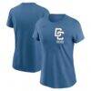 Washington Nationals Nike Women's 2025 City Connect Wordmark T-Shirt - Blue - Detail View