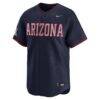Arizona Wildcats Nike Baseball Limited Jersey - Navy - Side View