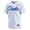 Duke Blue Devils Nike Baseball Limited Jersey - White - Side View