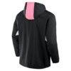 Inter Miami CF Fashion7 Free Kick Woven Quarter-Zip Hoodie Jacket - Black - Detail View