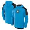 Charlotte FC Fashion7 Red Card Transitional Pullover Hoodie - Blue - Front View
