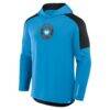 Charlotte FC Fashion7 Red Card Transitional Pullover Hoodie - Blue - Side View