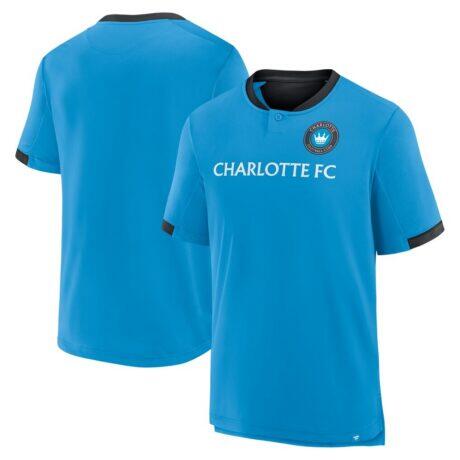 Charlotte FC Fashion7 Stoppage Time Striker T-Shirt - Blue - Front View