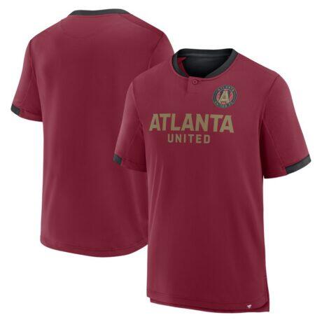 Atlanta United FC Fashion7 Stoppage Time Striker T-Shirt - Red - Front View