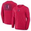St. Louis City SC Fashion7 Lob Attempt Stadium Slub Long Sleeve T-Shirt - Red - Front View