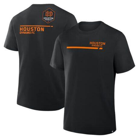 Houston Dynamo FC Fashion7 Corner Kick Legacy T-Shirt - Black - Front View