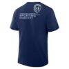 Sporting Kansas City Fashion7 Corner Kick Legacy T-Shirt - Navy - Detail View