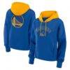 Golden State Warriors Fashion7 Women's Post Up Boxy Pullover Hoodie - - Front View