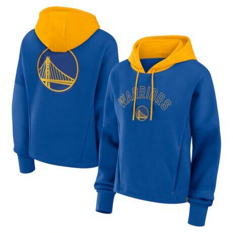 Golden State Warriors Fashion7 Women's Post Up Boxy Pullover Hoodie - - Front View