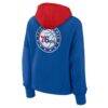 Philadelphia 76ers Fashion7 Women's Post Up Boxy Pullover Hoodie - - Detail View