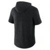 Chicago Bulls Fashion7 Pass Legend Raglan Hoodie T-Shirt - Black - Detail View