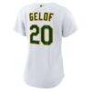 Zack Gelof Athletics Nike Women's Home Replica Player Jersey - White - Detail View