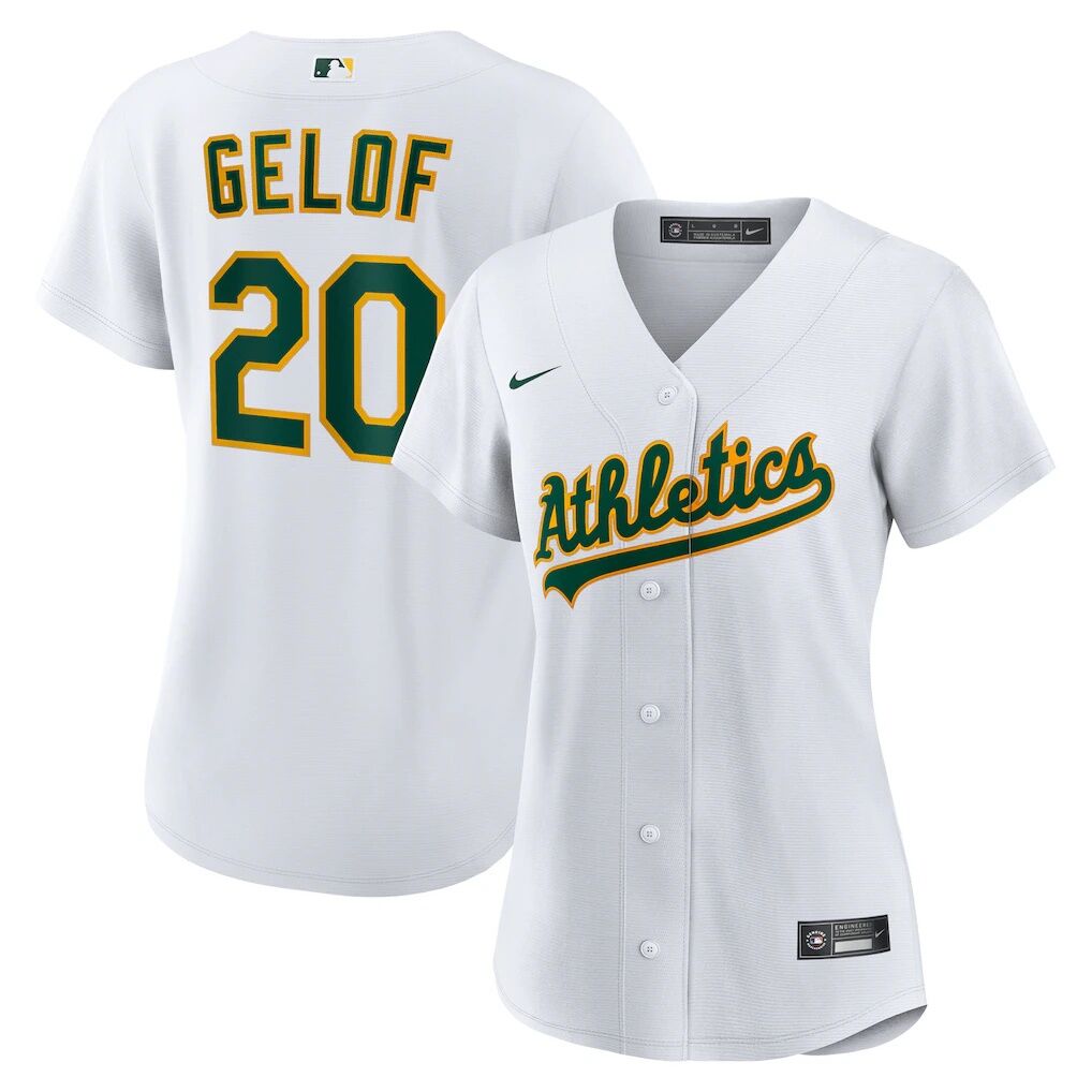 Zack Gelof Athletics Nike Women's Home Replica Player Jersey