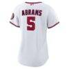 CJ Abrams Washington Nationals Nike Women's Home Replica Player Jersey - White - Alt2