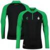 Santos Laguna Charly 2024/25 Quarter-Zip Pullover Top - Black - Front View