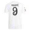 Kylian Mbappé Real Madrid adidas 2024/25 Home Authentic Player Jersey - White - Detail View