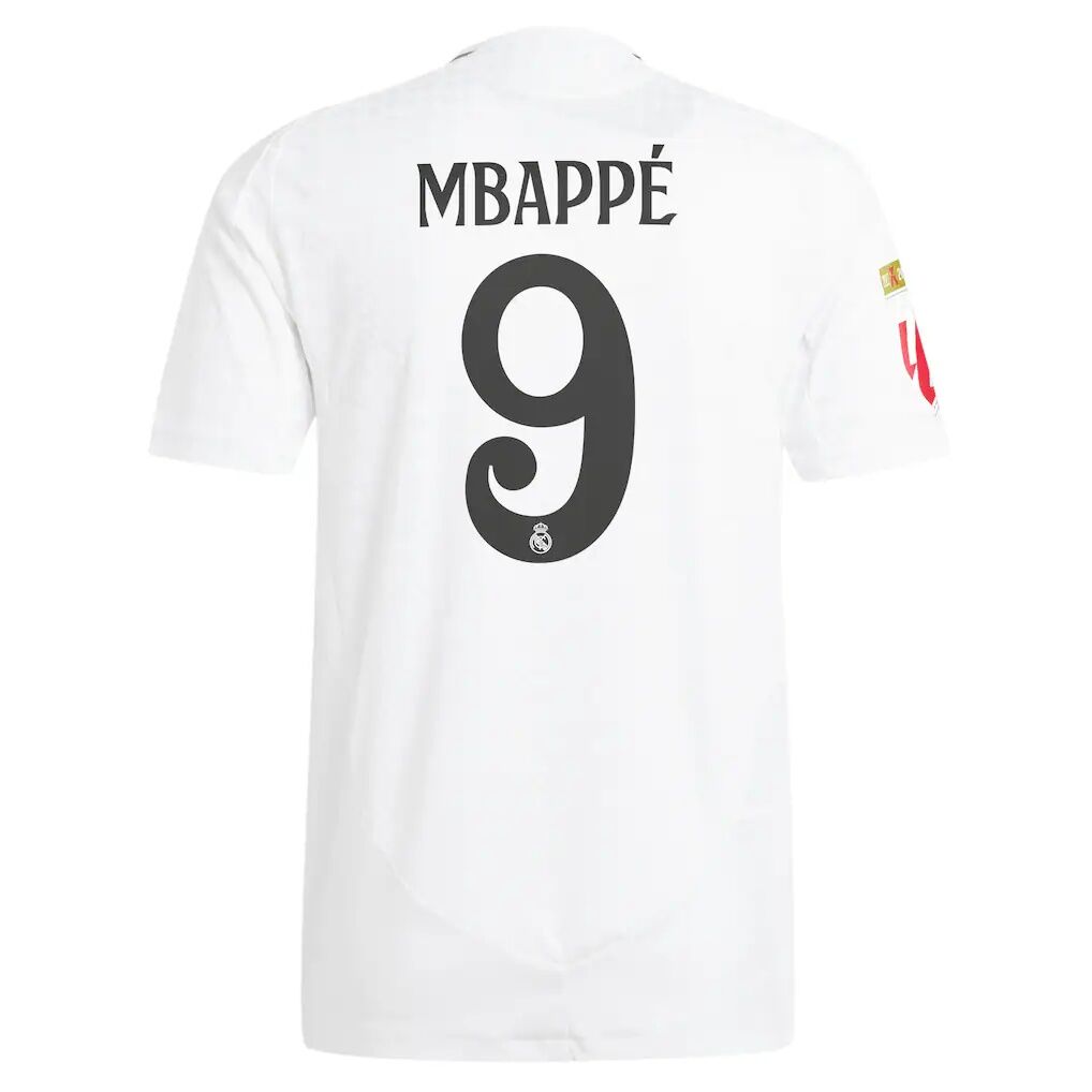 Kylian Mbappé Real Madrid adidas 2024/25 Home Authentic Player Jersey