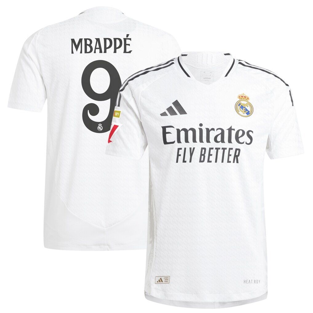 Kylian Mbappé Real Madrid adidas 2024/25 Home Authentic Player Jersey