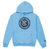 New York City FC Live Breathe Futbol Unisex Crest Pullover Hoodie - - Side View