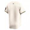 Milwaukee Brewers Nike Home Limited Jersey - Cream - Detail View