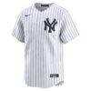 New York Yankees Nike Home Limited Jersey - White - Side View