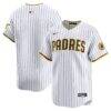 San Diego Padres Nike Home Limited Jersey - White - Front View
