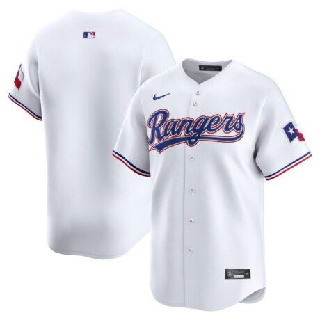 Texas Rangers Nike Home Limited Jersey - White - Front View