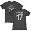 Ivan Toney Brentford FC 1863FC Player Vintage Tri-Blend T-Shirt - Black - Front View