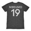 Bryan Mbeumo Brentford FC 1863FC Player Vintage Tri-Blend T-Shirt - Black - Detail View
