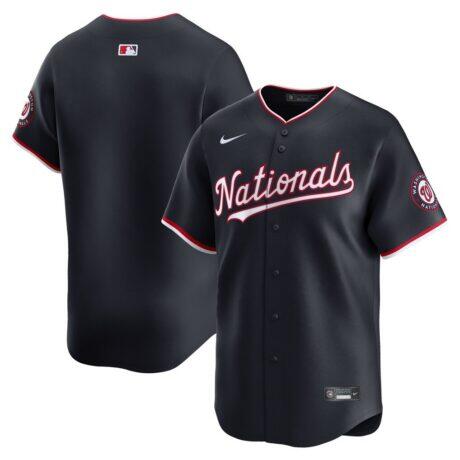 Washington Nationals Nike Alternate Limited Jersey - Navy - Front View
