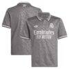 Real Madrid adidas Originals Youth 2024/25 Third Replica Jersey - Charcoal - Front View