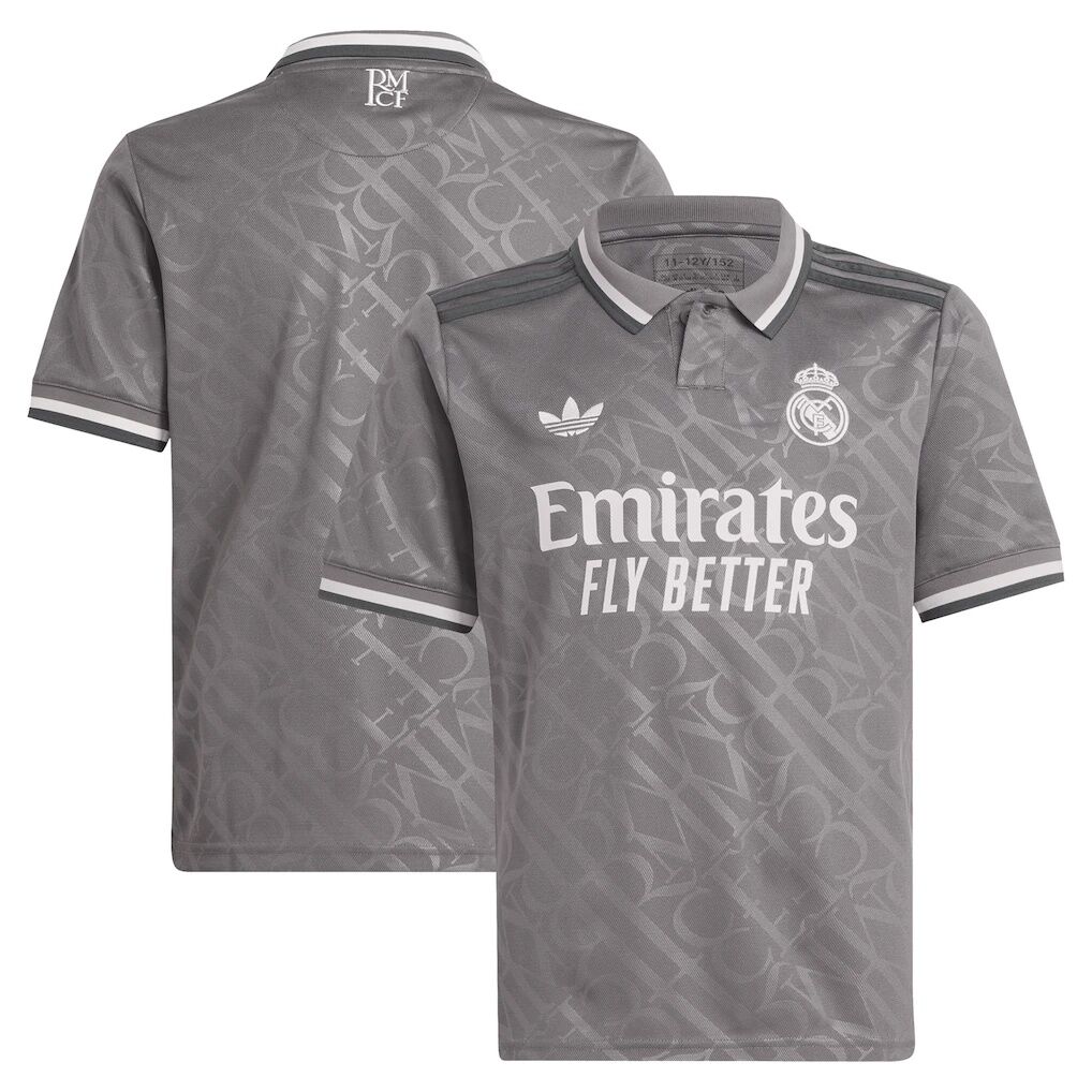 Real Madrid adidas Originals Youth 2024/25 Third Replica Jersey