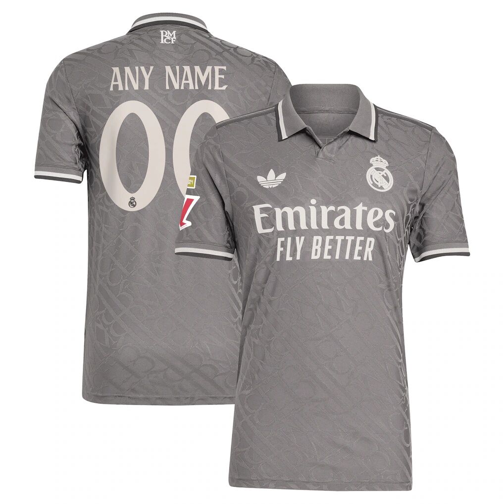 Real Madrid adidas Originals 2024/25 Third Authentic Custom Jersey