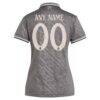 Real Madrid adidas Originals Women's 2024/25 Third Replica Custom Jersey - Charcoal - Detail View