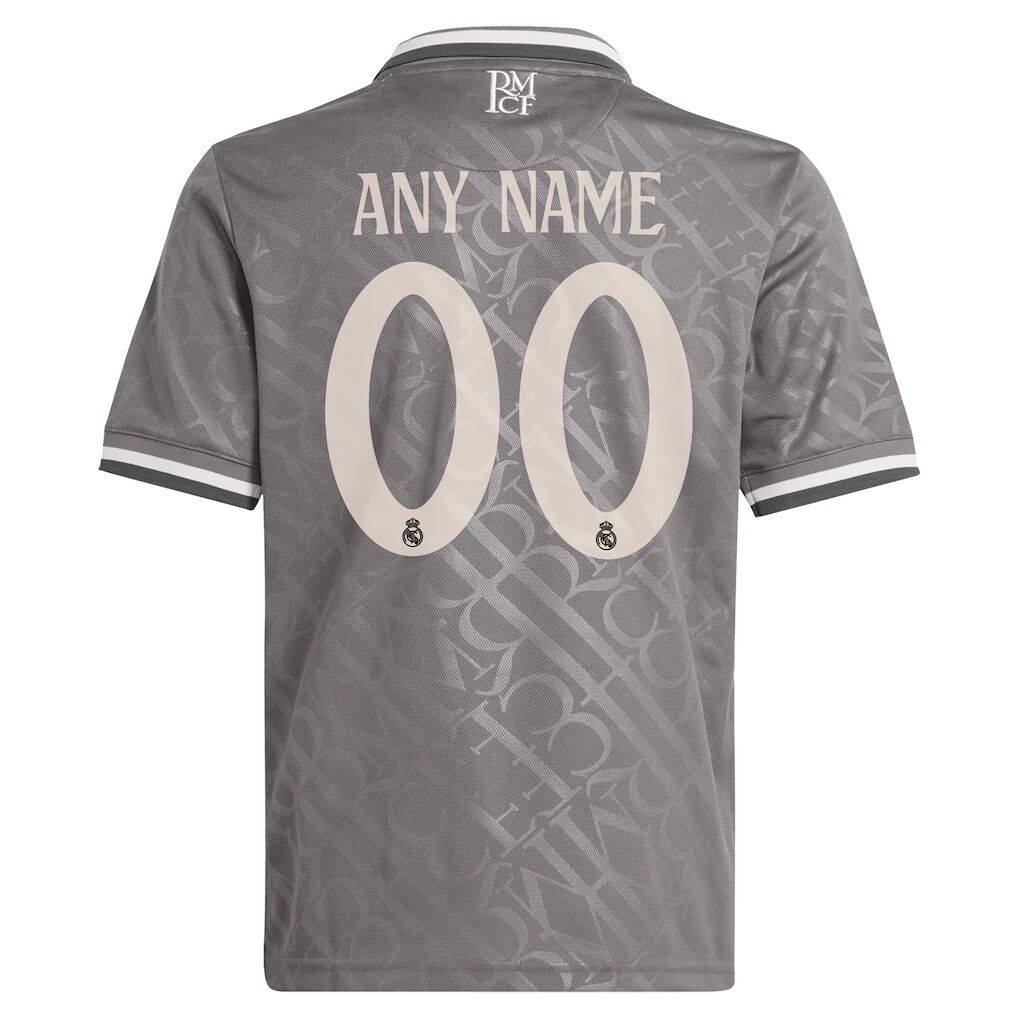 Real Madrid adidas Originals Youth 2024/25 Third Replica Custom Jersey
