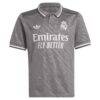 Real Madrid adidas Originals Youth 2024/25 Third Replica Custom Jersey - Charcoal - Side View